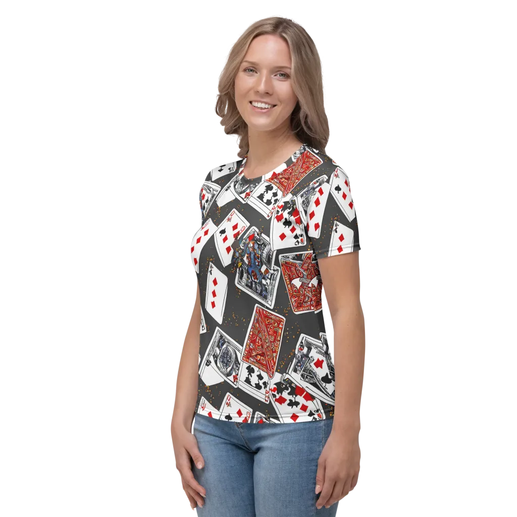 Tessellation, By Rockwell Kent on Women's Crew Neck T-Shirt — Left