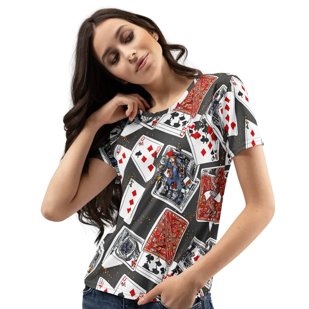 Tessellation, By Rockwell Kent on Women's Crew Neck T-Shirt — Left Front