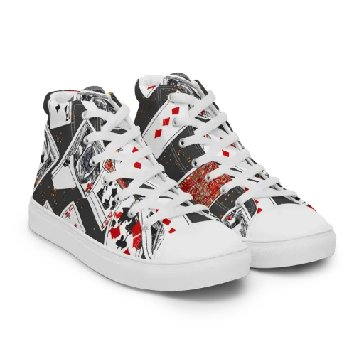 Tessellation, By Rockwell Kent on a Women's High Top Canvas Shoes