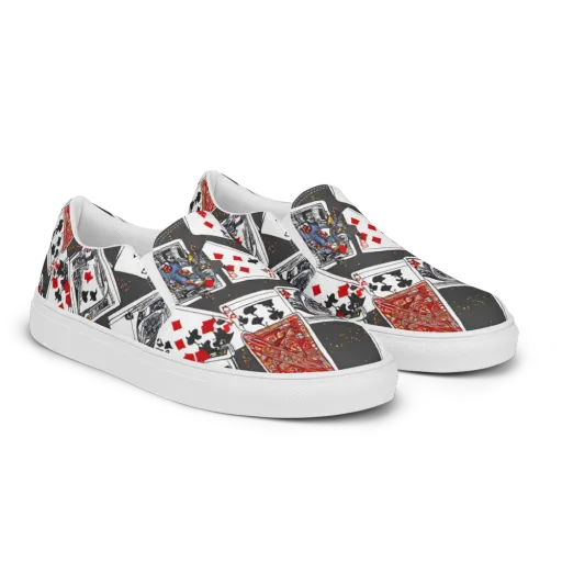 Tessellation, By Rockwell Kent on a Men's Slip-On Canvas Shoes
