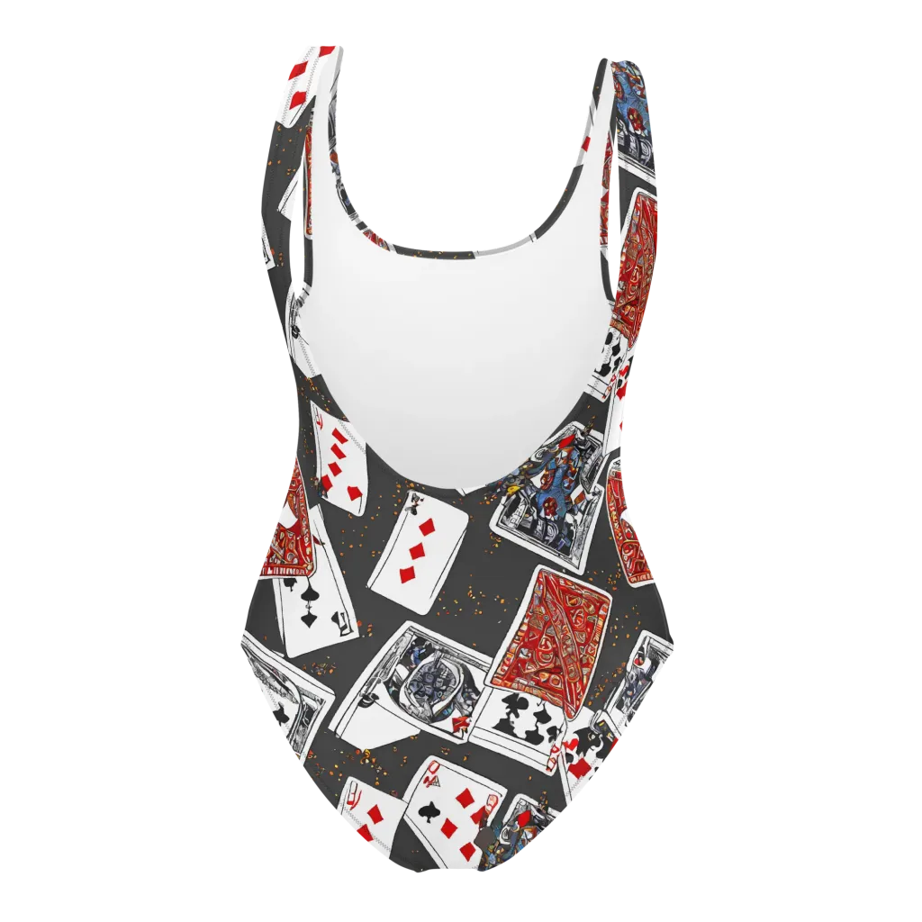 Tessellation, By Rockwell Kent on One-Piece Swimsuit — Back