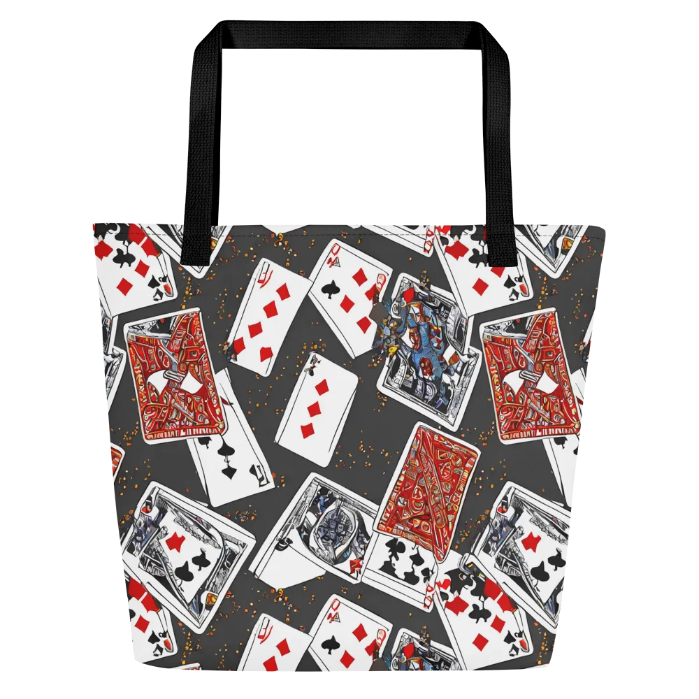 Tessellation, By Rockwell Kent on Large Tote Bag W/ Pocket — Front