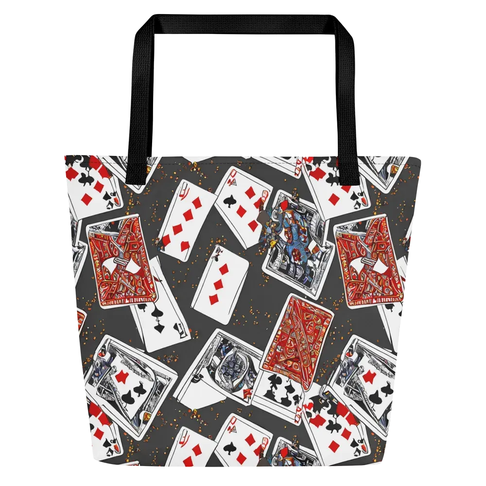 Tessellation, By Rockwell Kent on Large Tote Bag W/ Pocket — Front