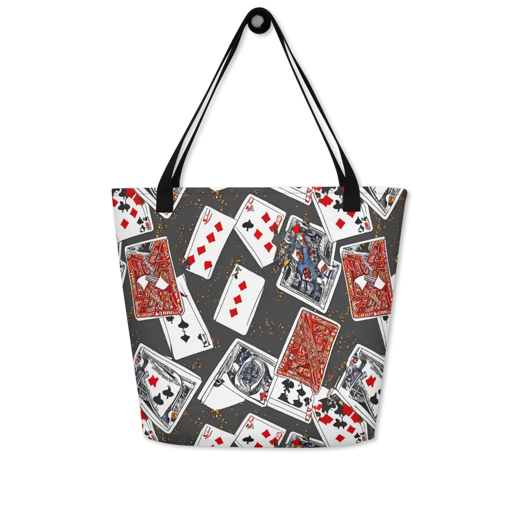 Tessellation, By Rockwell Kent on Large Tote Bag W/ Pocket — Front