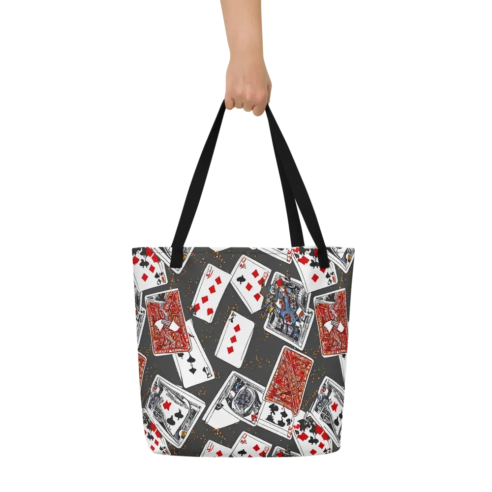 Tessellation, By Rockwell Kent on Large Tote Bag W/ Pocket — Front