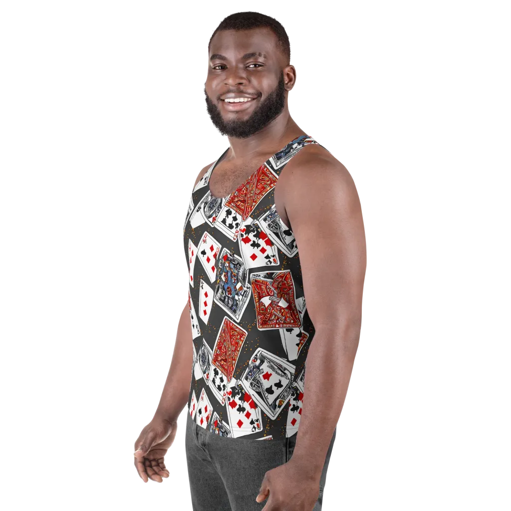 Tessellation, By Rockwell Kent on Men's Tank Top — Left Front