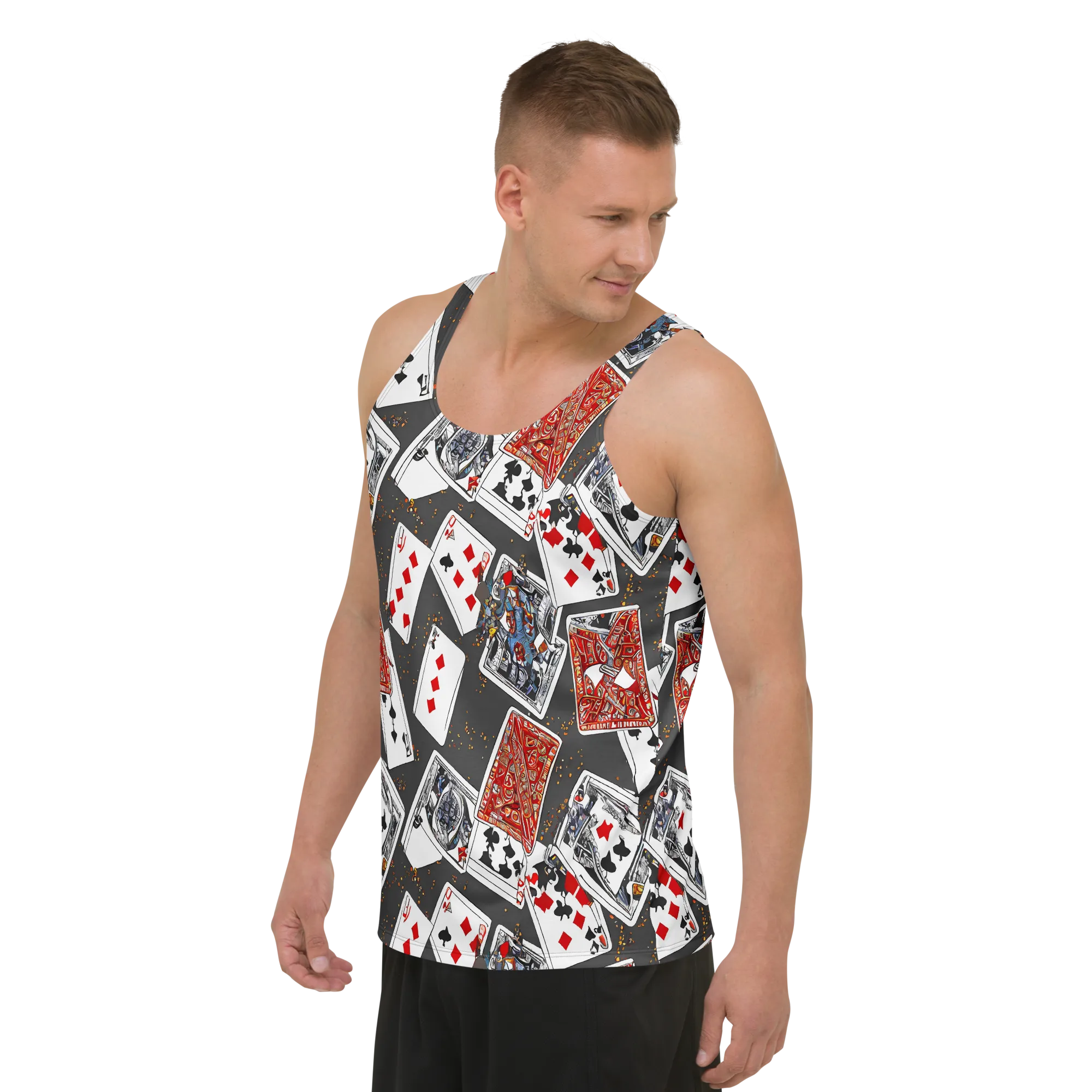 Tessellation, By Rockwell Kent on Men's Tank Top — Left Front