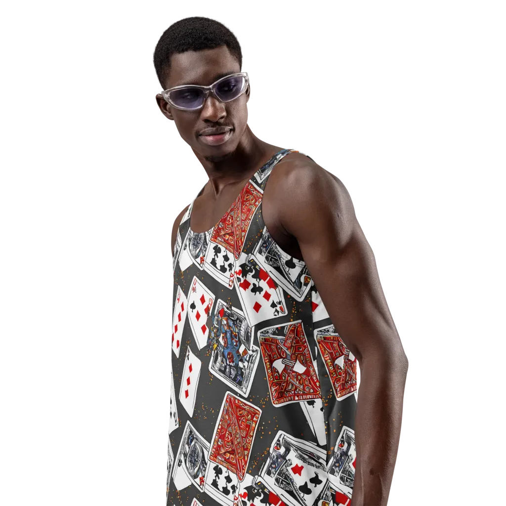 Tessellation, By Rockwell Kent on Men's Tank Top — Left