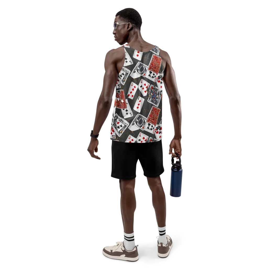 Tessellation, By Rockwell Kent on Men's Tank Top — Back