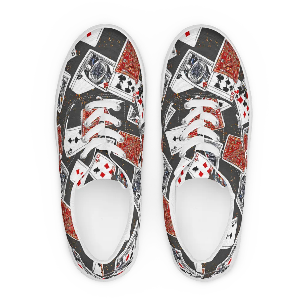 Tessellation, By Rockwell Kent on Men's Lace-Up Canvas Shoes — Front