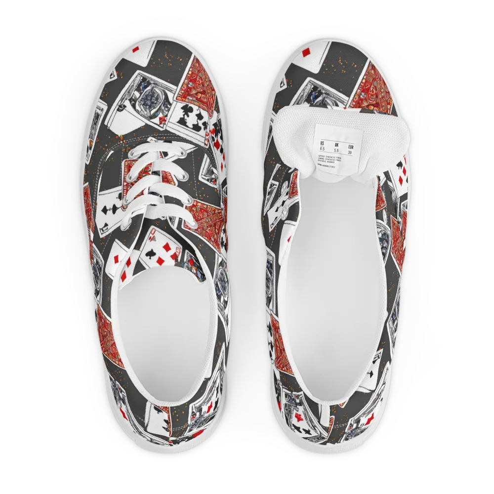 Tessellation, By Rockwell Kent on Men's Lace-Up Canvas Shoes — Front