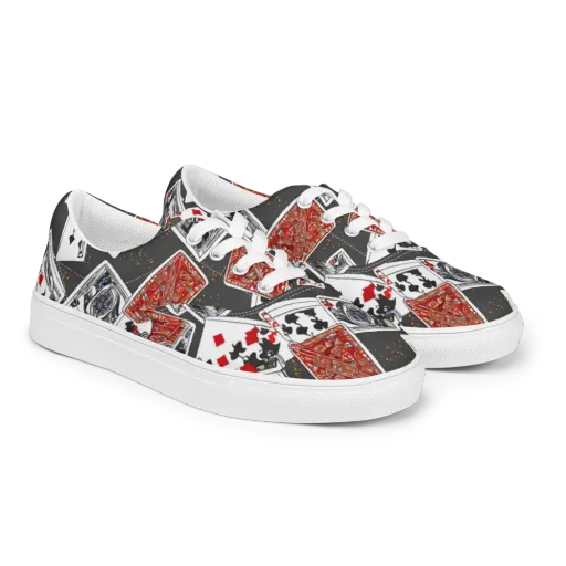Tessellation, By Rockwell Kent on a Men's Lace-Up Canvas Shoes