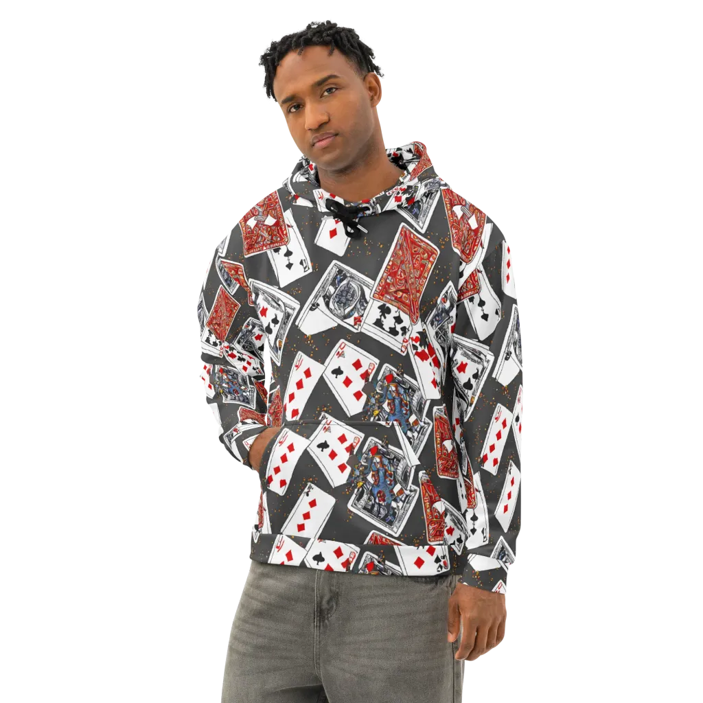 Tessellation, By Rockwell Kent on Cotton Hoodie — Left Front