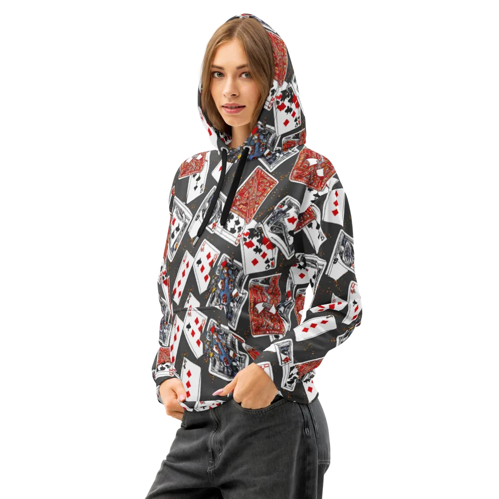 Tessellation, By Rockwell Kent on Cotton Hoodie — Left Front