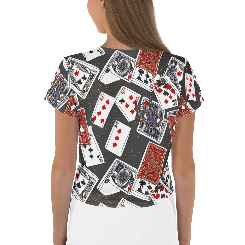 Tessellation, By Rockwell Kent on Crop Tee — Back