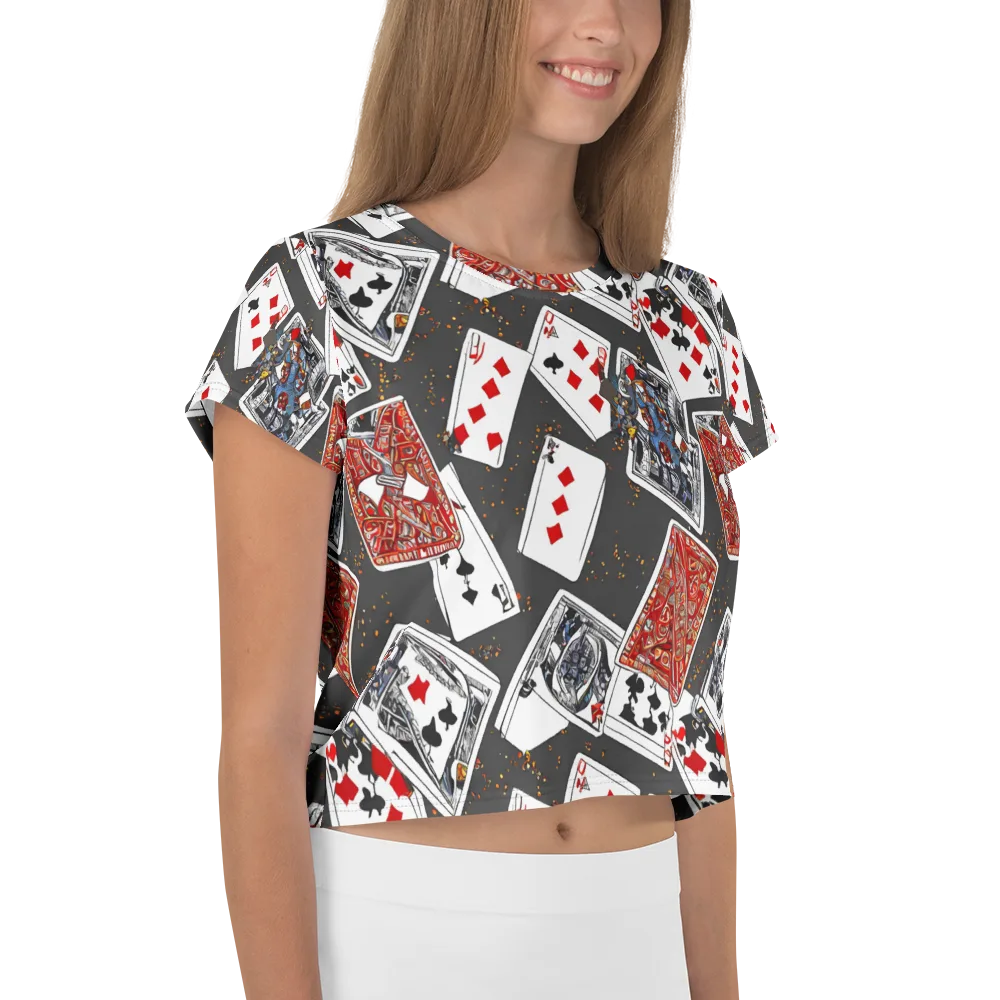 Tessellation, By Rockwell Kent on Crop Tee — Right