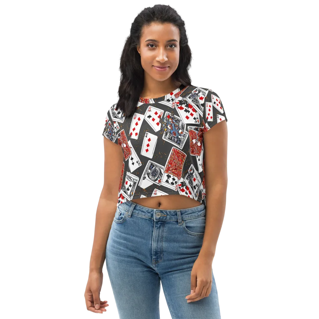 Tessellation, By Rockwell Kent on Crop Tee — Front