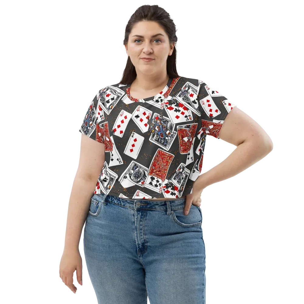 Tessellation, By Rockwell Kent on Crop Tee — Front