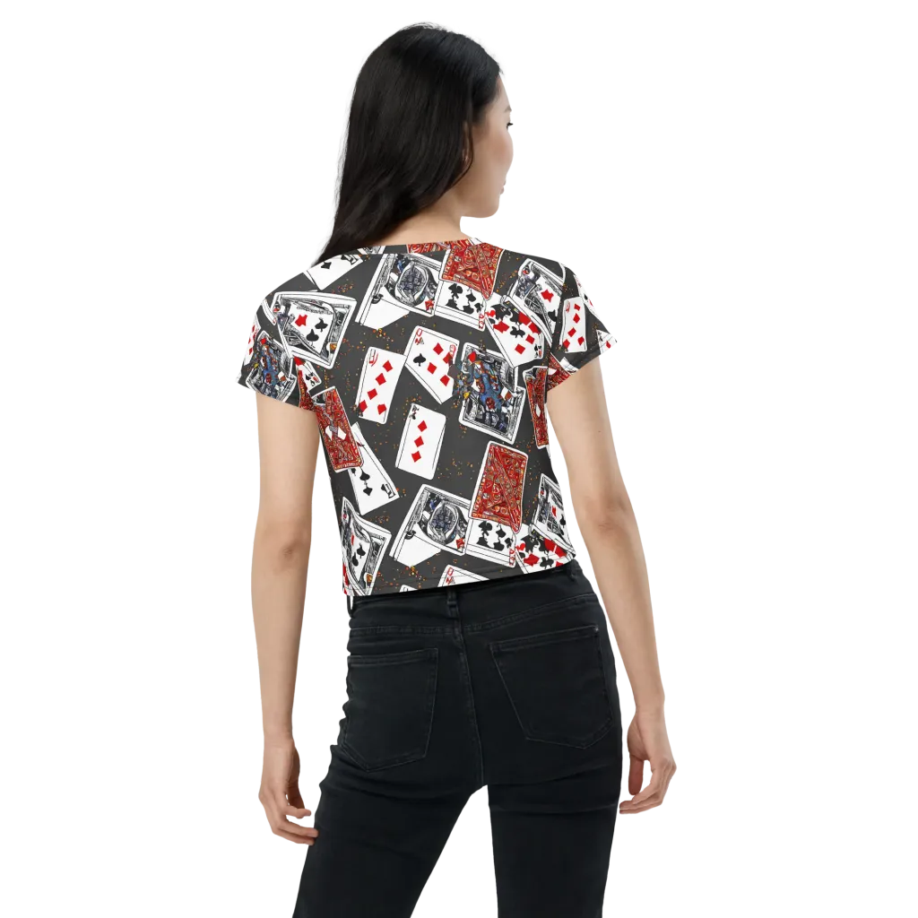 Tessellation, By Rockwell Kent on Crop Tee — Back
