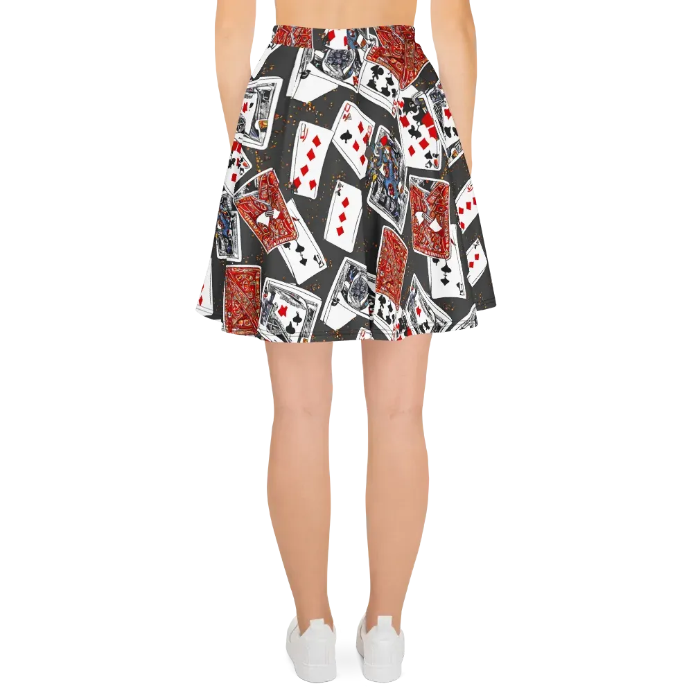 Tessellation, By Rockwell Kent on Skater Skirt — Back