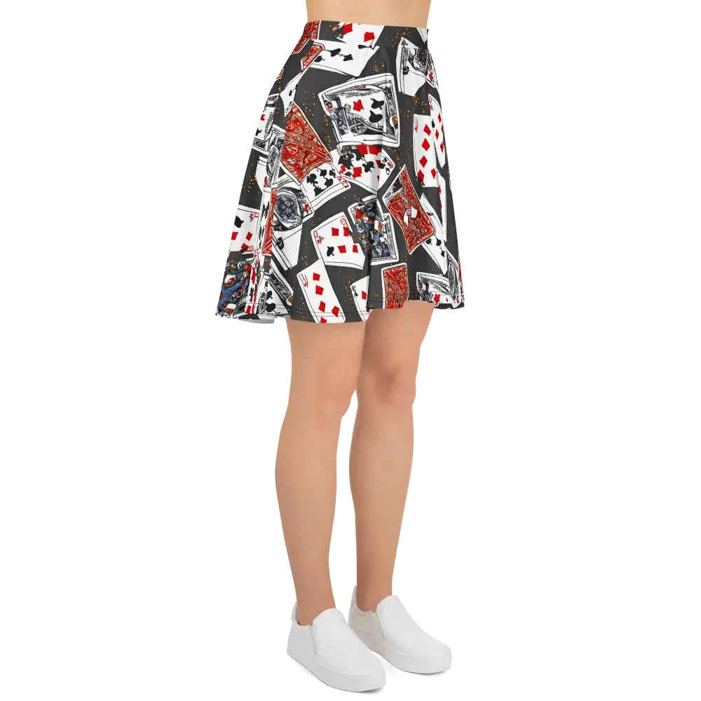 Tessellation, By Rockwell Kent on Skater Skirt — Right