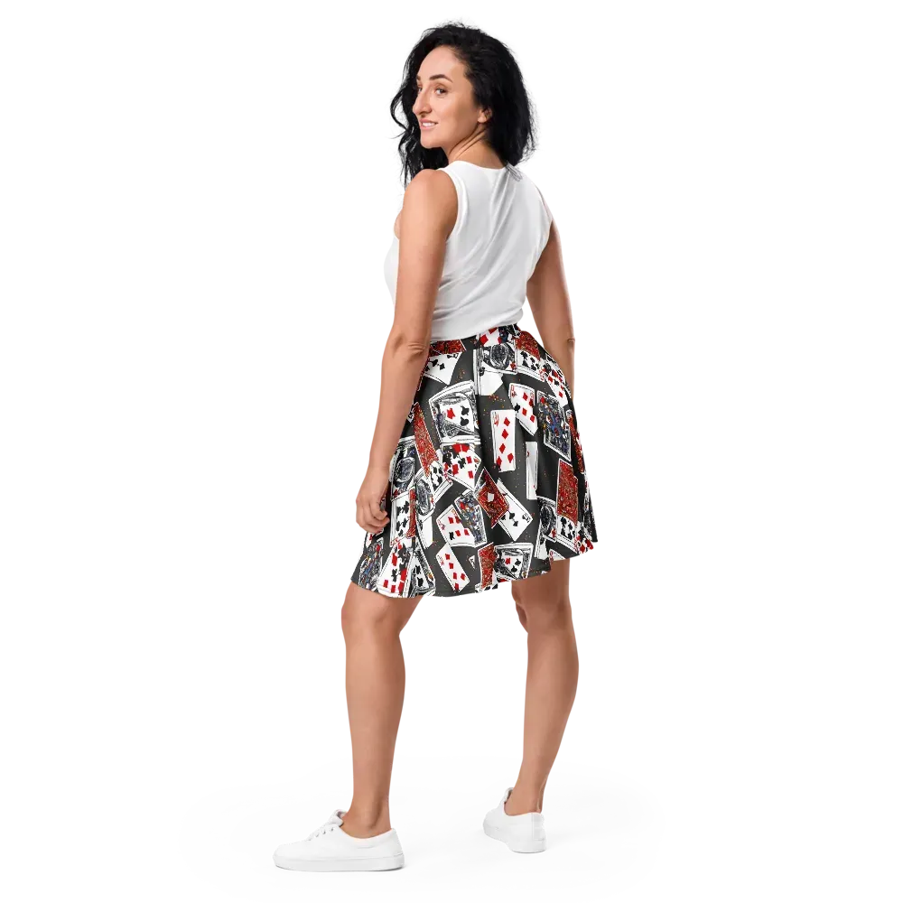 Tessellation, By Rockwell Kent on Skater Skirt — Back