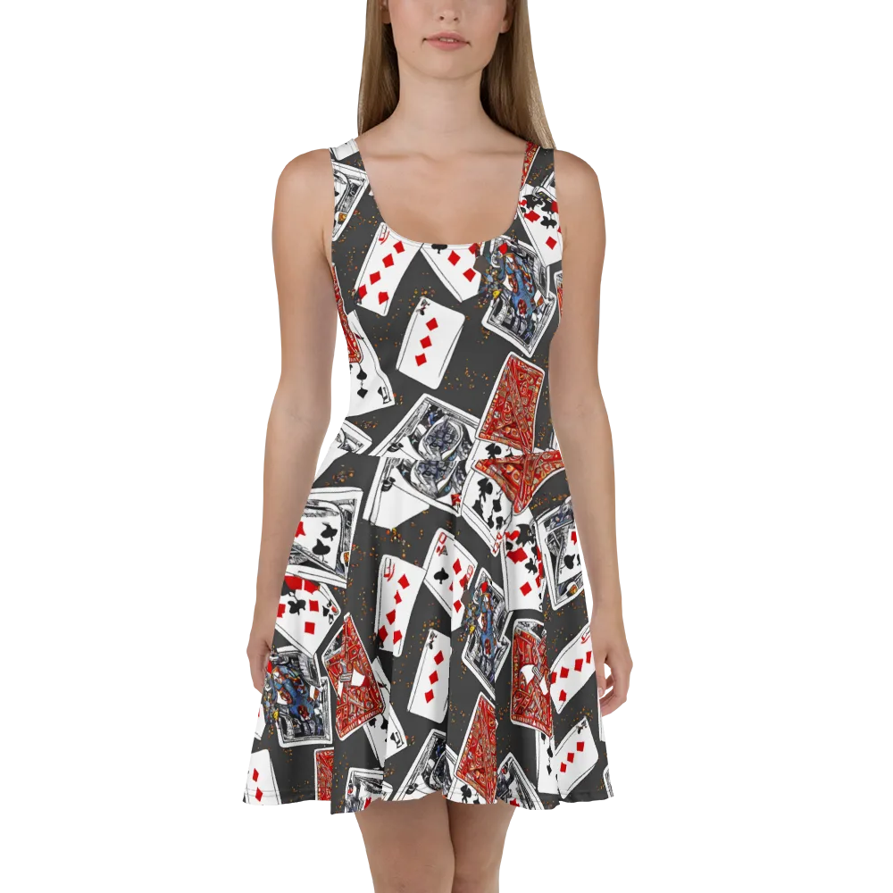 Tessellation, By Rockwell Kent on Skater Dress — Front