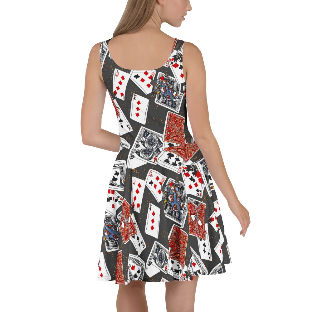 Tessellation, By Rockwell Kent on Skater Dress — Back