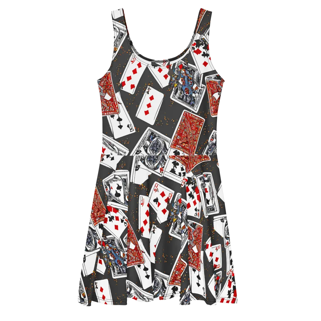 Tessellation, By Rockwell Kent on Skater Dress — Front