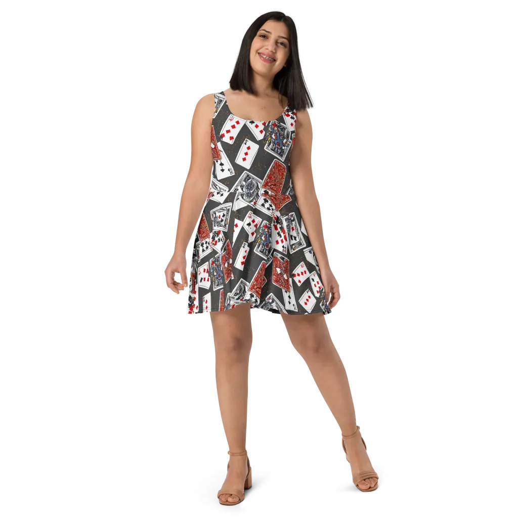 Tessellation, By Rockwell Kent on Skater Dress — Front