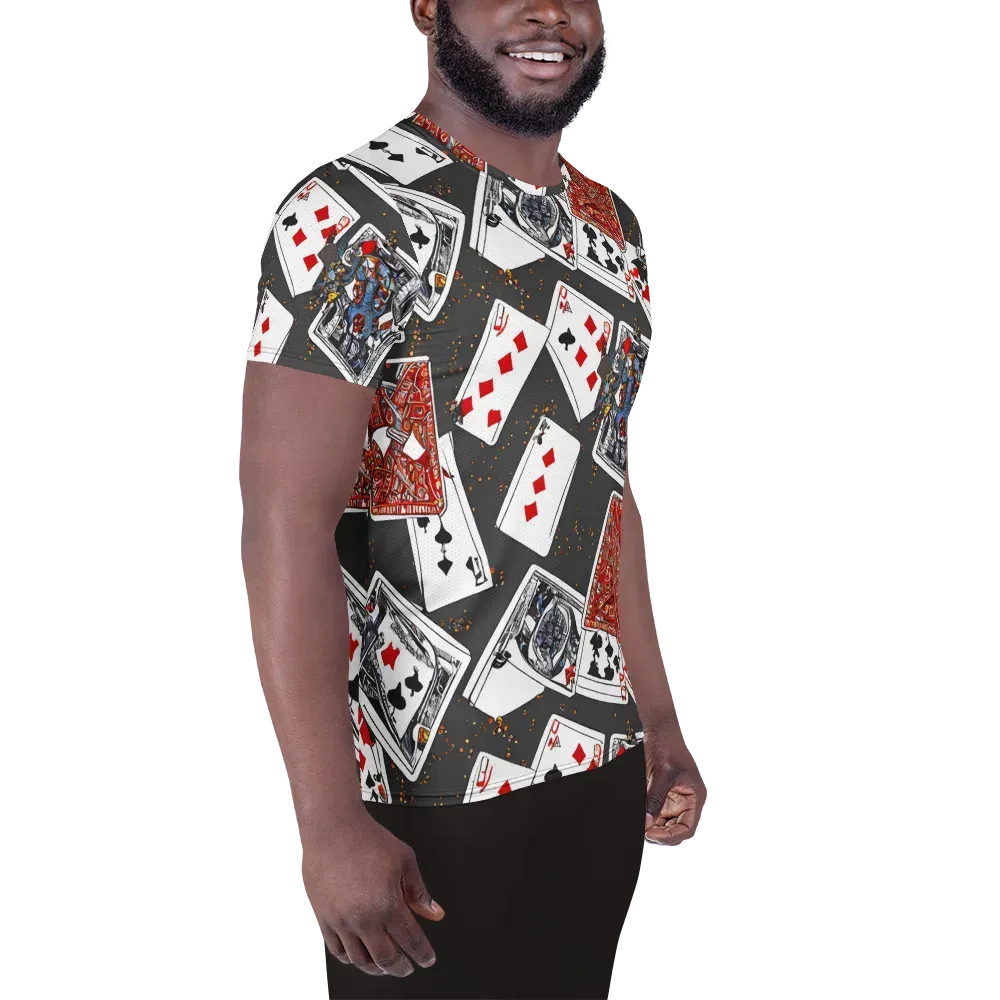 Tessellation, By Rockwell Kent on Men's Athletic T-Shirt — Right