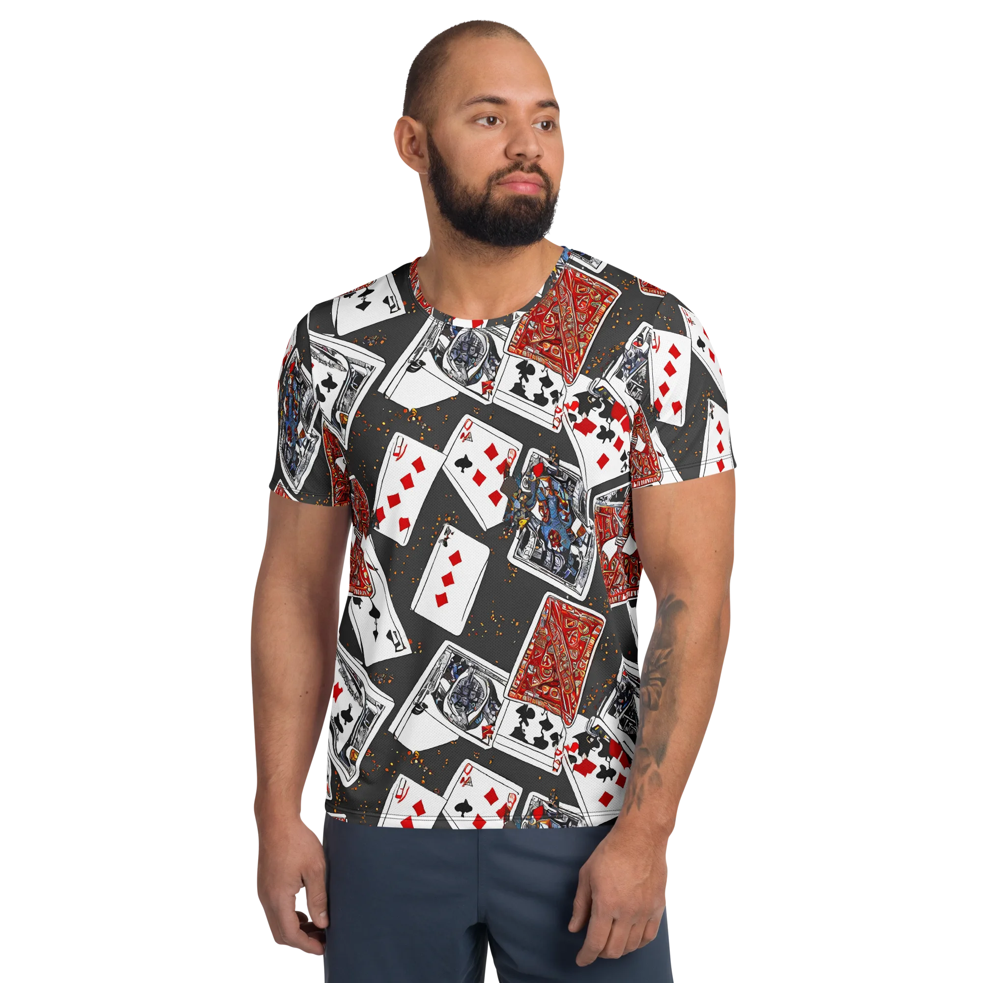 Tessellation, By Rockwell Kent on Men's Athletic T-Shirt — Front