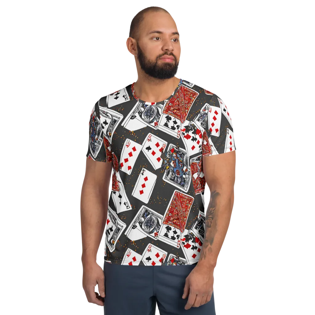 Tessellation, By Rockwell Kent on Men's Athletic T-Shirt — Front