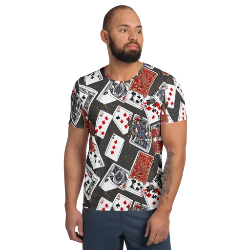 Tessellation, By Rockwell Kent on a Men's Athletic T-Shirt