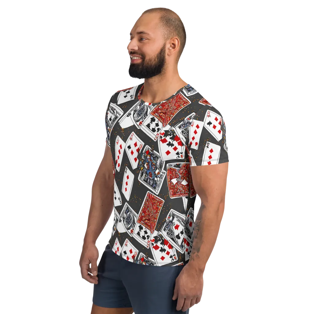 Tessellation, By Rockwell Kent on Men's Athletic T-Shirt — Left