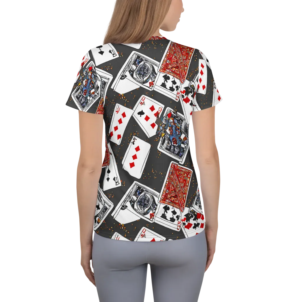 Tessellation, By Rockwell Kent on Women's Athletic T-Shirt — Back