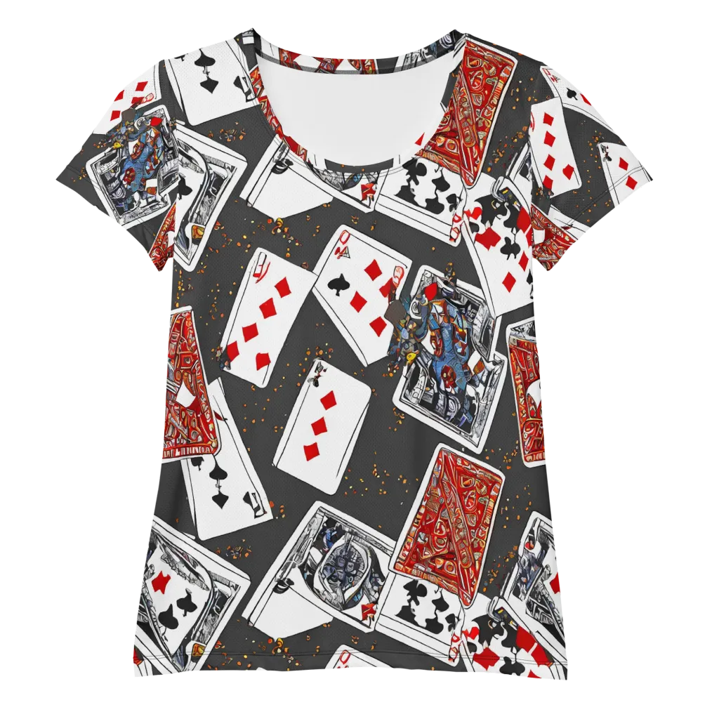 Tessellation, By Rockwell Kent on Women's Athletic T-Shirt — Front