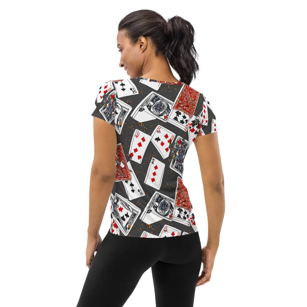 Tessellation, By Rockwell Kent on Women's Athletic T-Shirt — Back