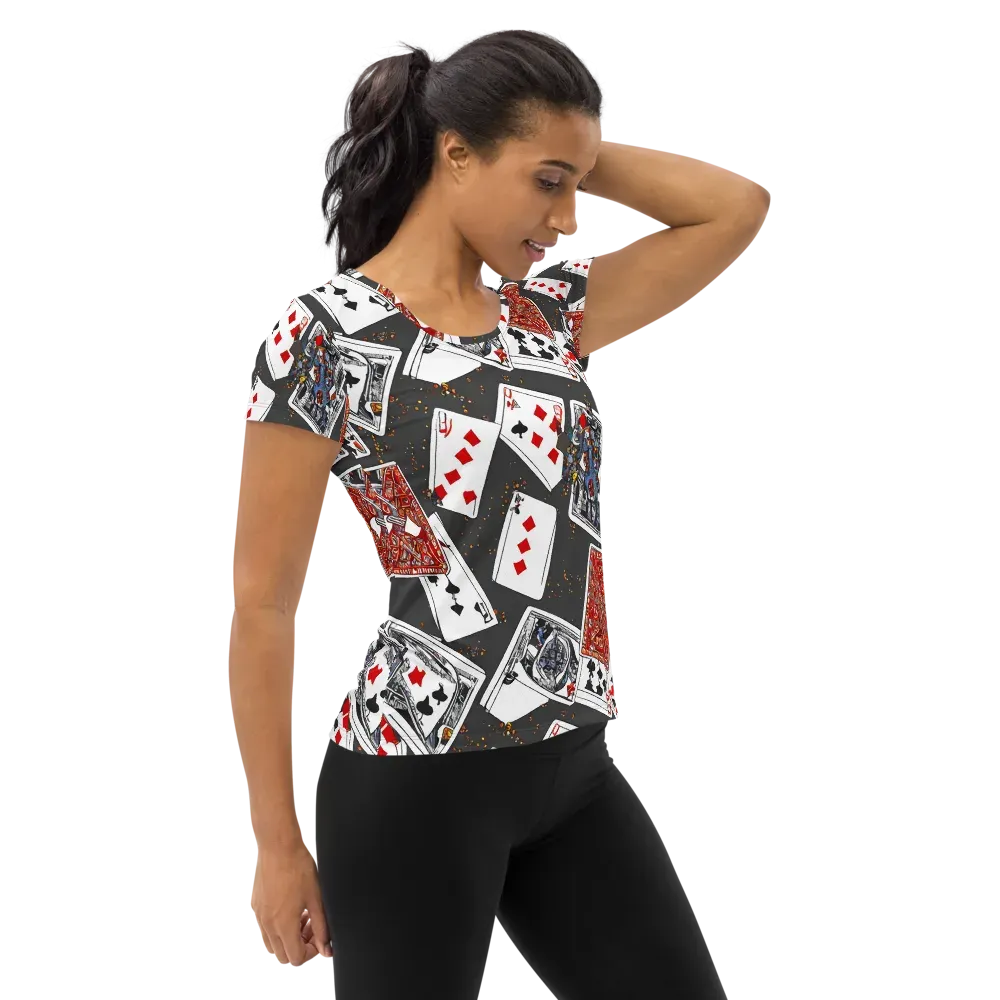 Tessellation, By Rockwell Kent on Women's Athletic T-Shirt — Right