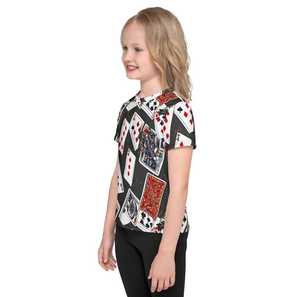 Tessellation, By Rockwell Kent on Kids Crew Neck T-Shirt — Left