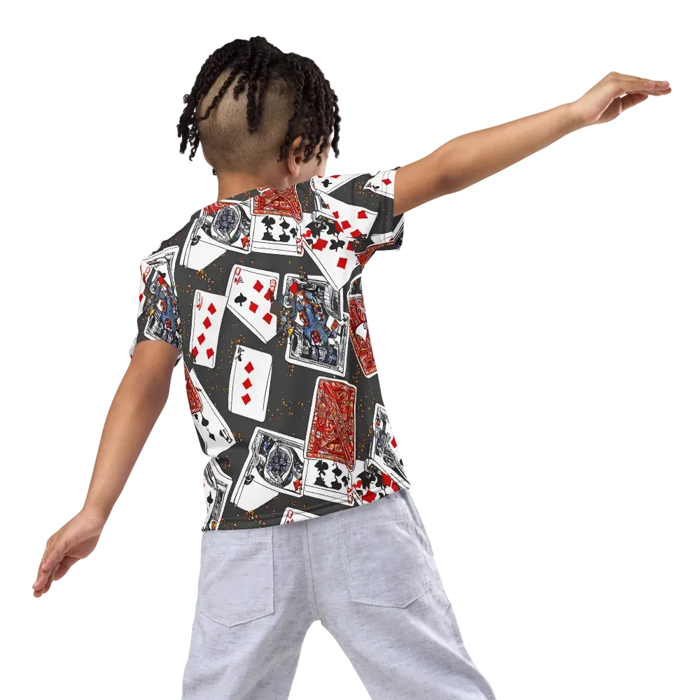 Tessellation, By Rockwell Kent on Kids Crew Neck T-Shirt — Back