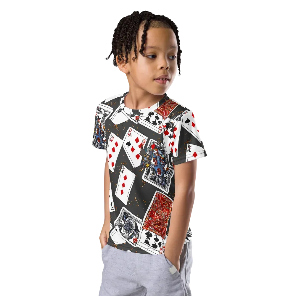 Tessellation, By Rockwell Kent on Kids Crew Neck T-Shirt — Left Front