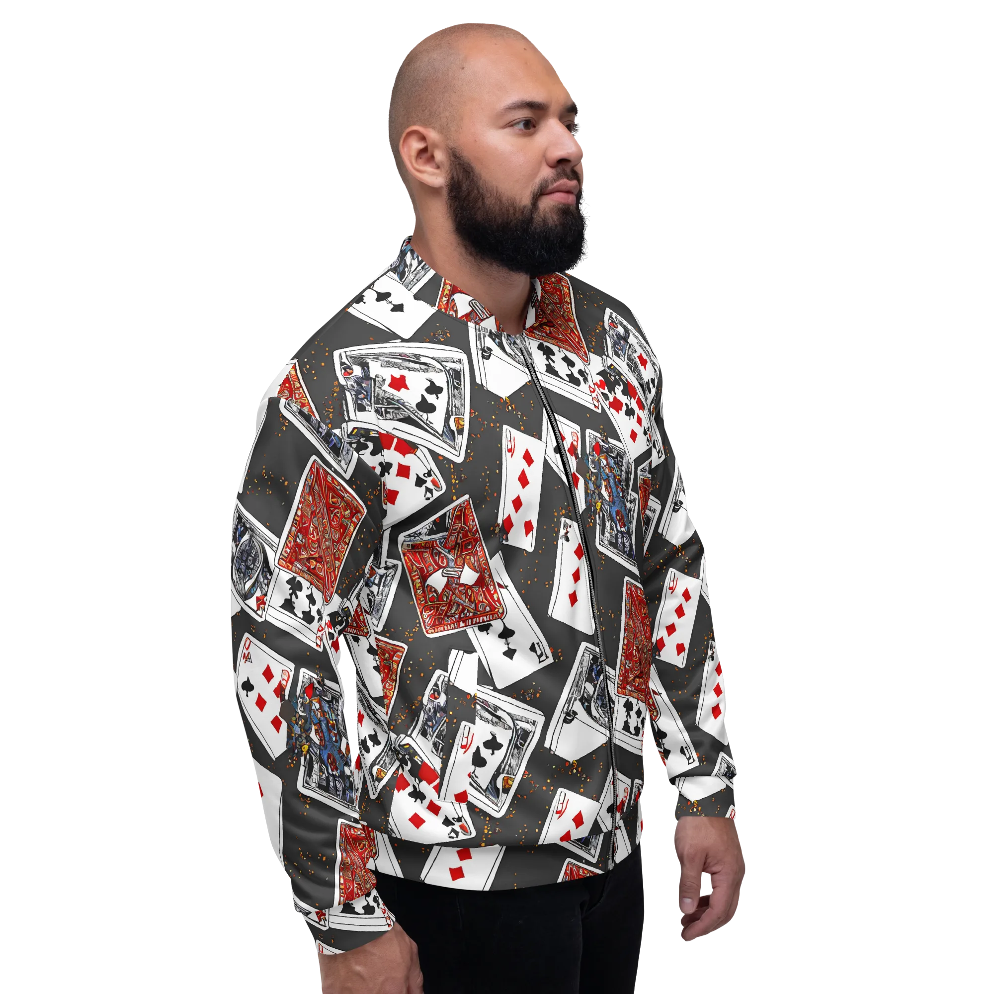 Tessellation, By Rockwell Kent on Bomber Jacket — Right