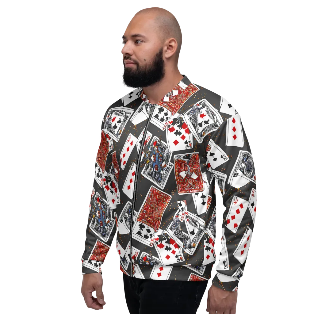 Tessellation, By Rockwell Kent on Bomber Jacket — Left