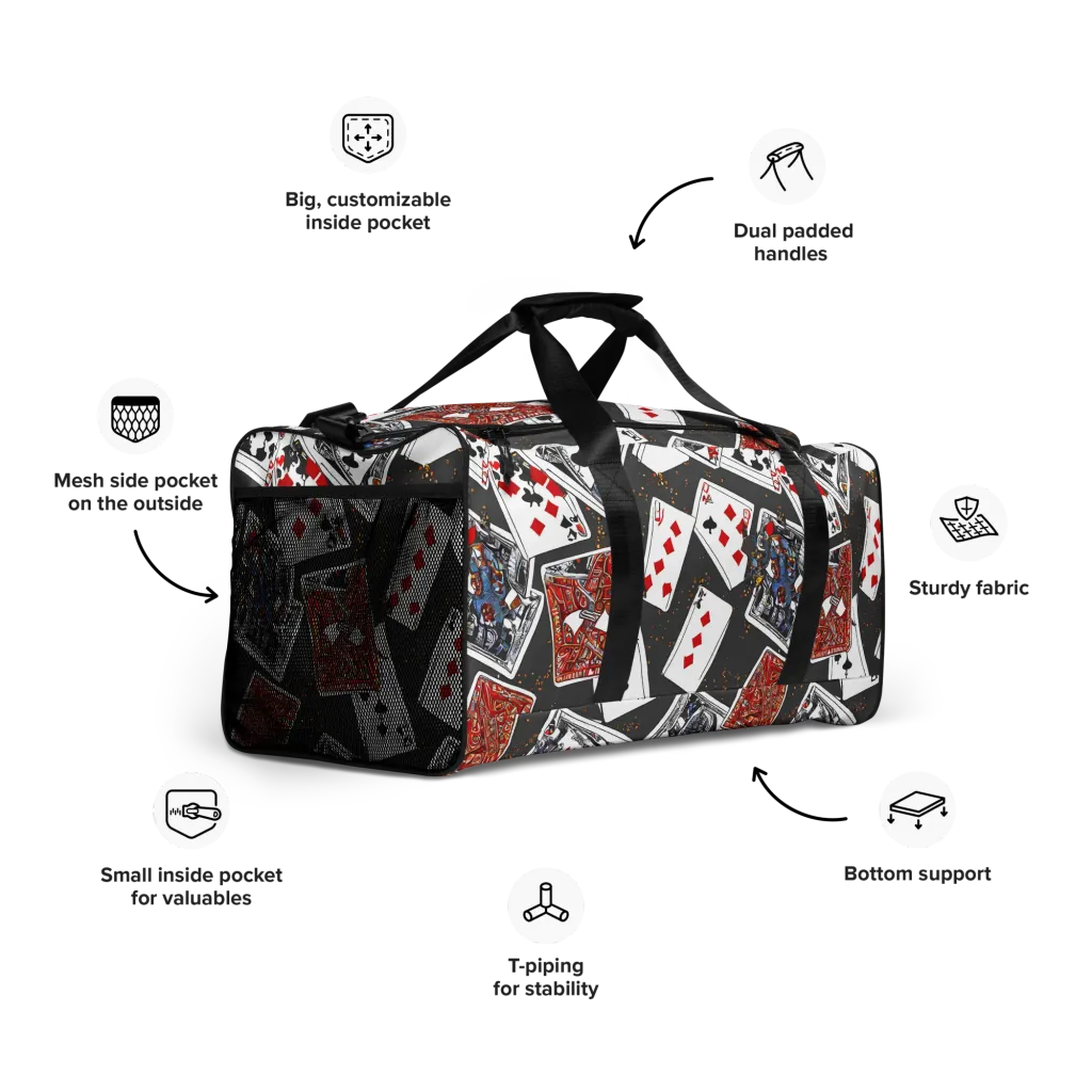 Tessellation, By Rockwell Kent on Duffle Bag — Right Front