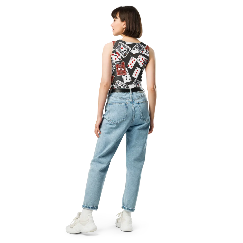 Tessellation, By Rockwell Kent on Crop Top — Back