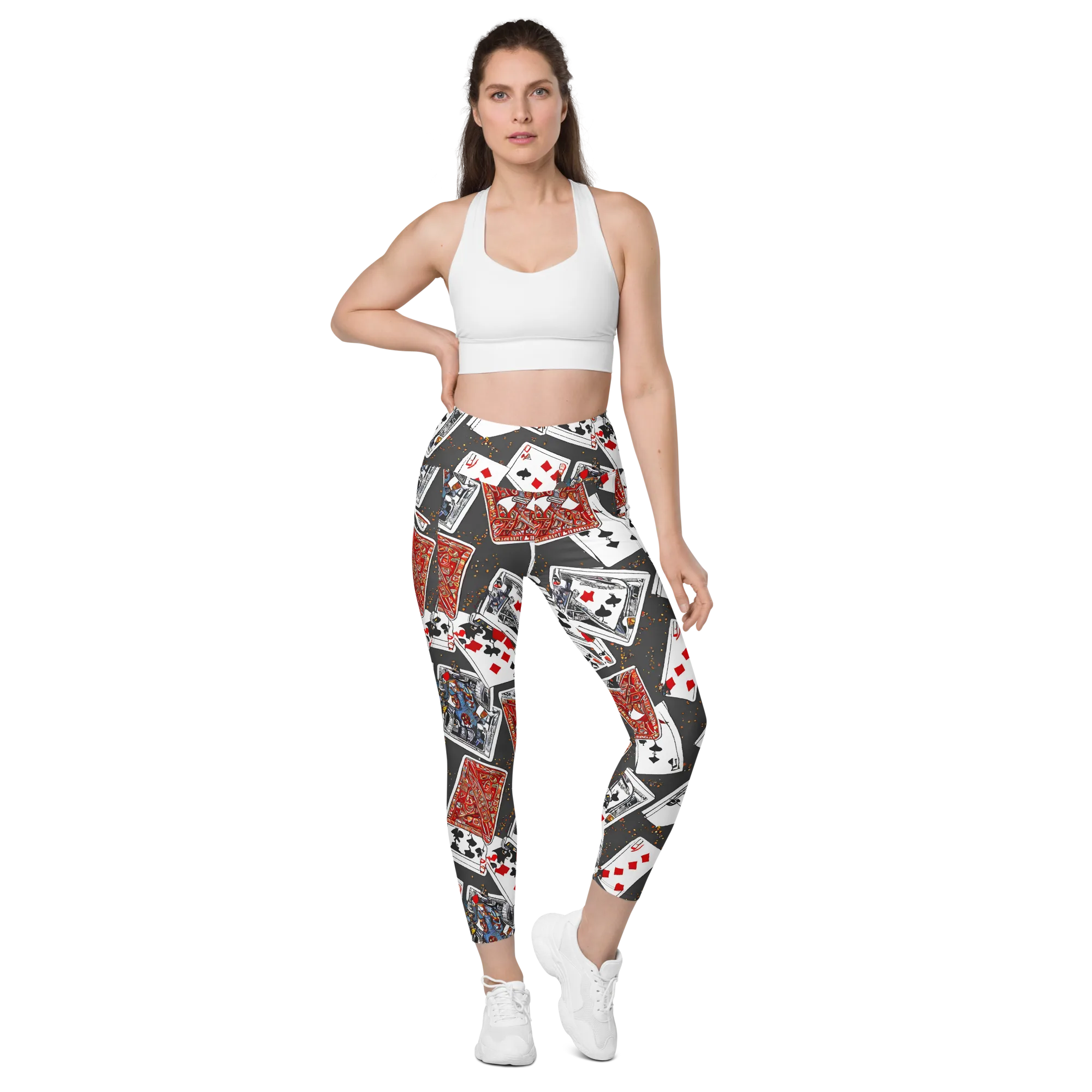 Tessellation, By Rockwell Kent on Leggings with Pockets — Front