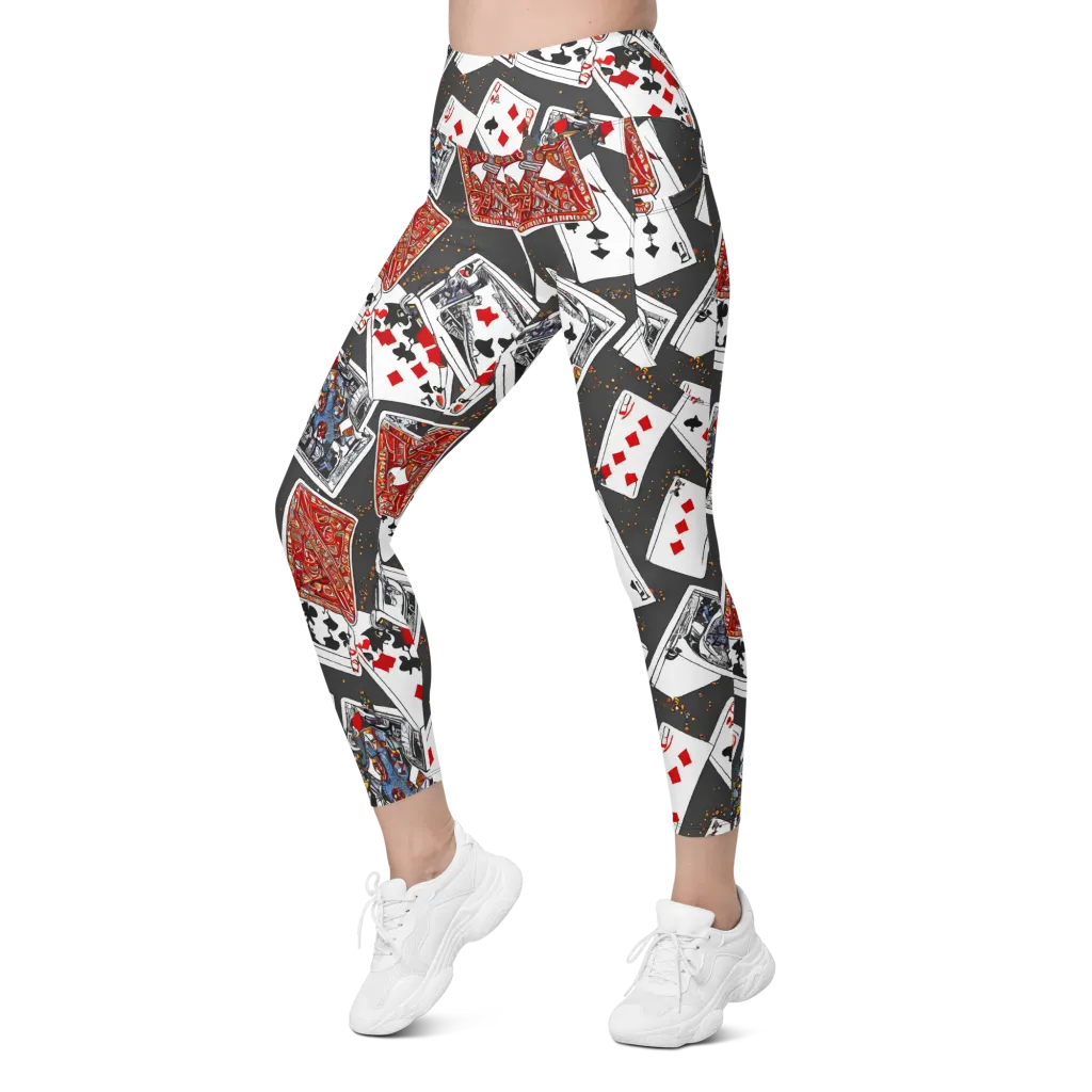 Tessellation, By Rockwell Kent on Leggings with Pockets — Left Front