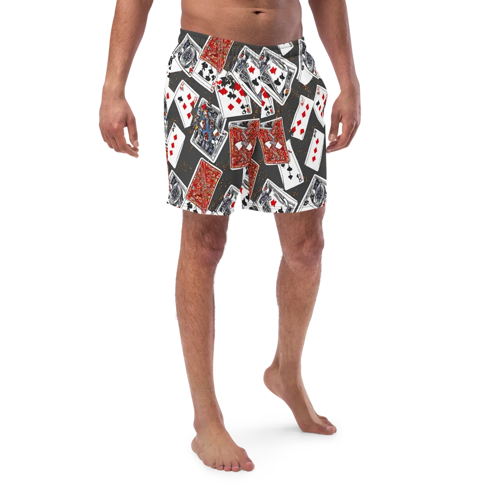 Tessellation, By Rockwell Kent on Swim Trunks — Front