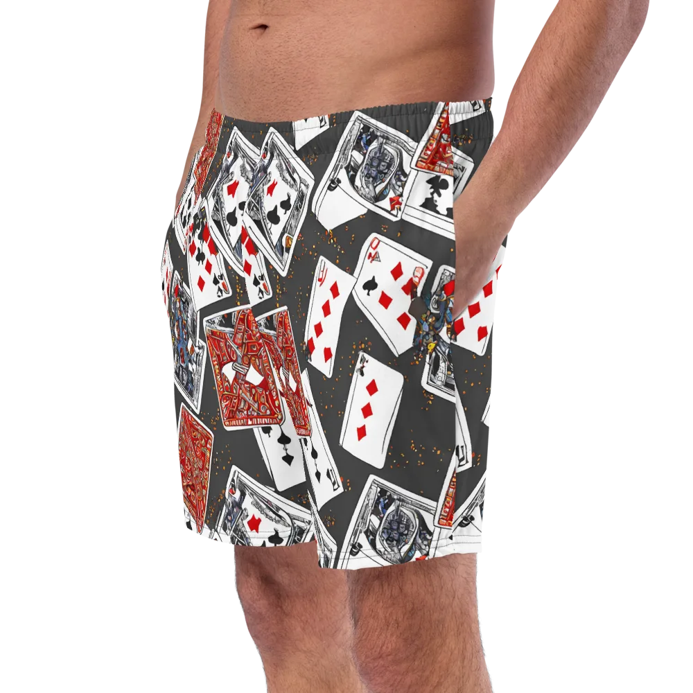 Tessellation, By Rockwell Kent on Swim Trunks — Left Front